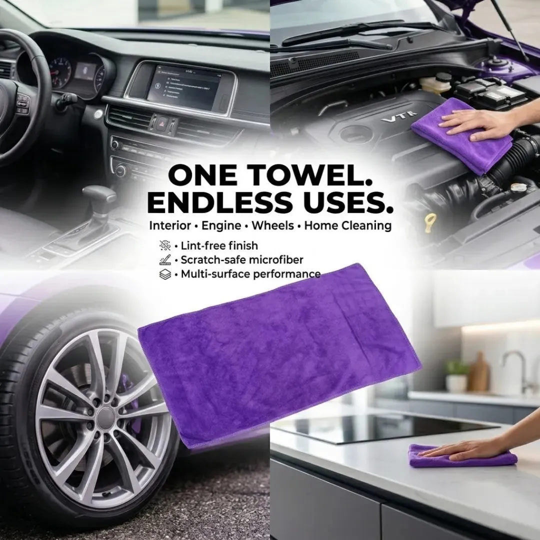 KOMBAT General Purpose Microfiber Towel (350 GSM, 16" x 24")
